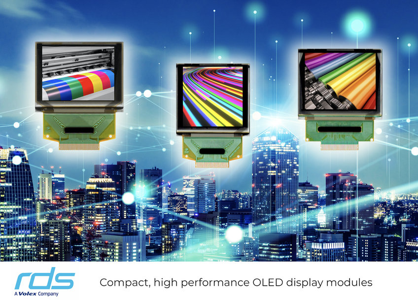 Compact, high-performance OLED display modules